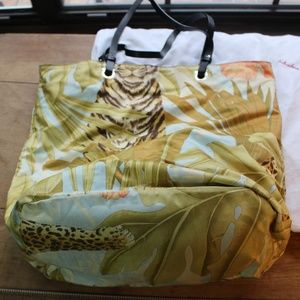 Ferragamo Reversible Tote in Jungle Cheetah Print